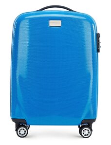 Kabinový cestovní kufr Wittchen, modrá, polykarbonát