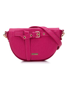 Dámská kabelka z ekologické kůže s ozdobným popruhem Wittchen, růžová, ekologická kůže