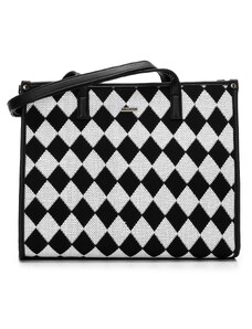 Dámská kabelka se vzorovanou přední částí Wittchen, černo-bílá, polyester