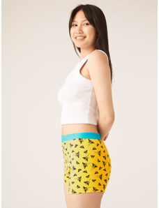 Menstruační kalhotky Modibodi Teen Hipster Boyshort Maxi Busy Bee Yellow (MODI4102BBY) 8-10 let