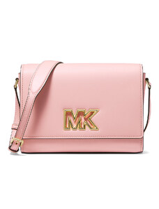 Michael Kors Mimi Medium Leather Messenger Bag Powder Blush