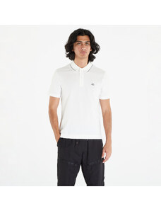 Pánské tričko C.P. Company Stretch Piquet Slim Polo Shirt White