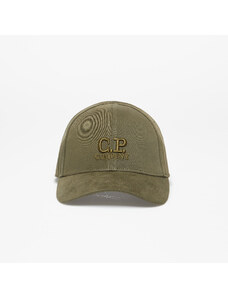 Kšiltovka C.P. Company Gabardine Logo Cap Ivy Green