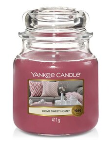 Yankee Candle vonná svíčka Classic ve skle střední Home Sweet Home 411 g