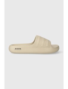 Pantofle adidas Originals Adilette Ayoon dámské, béžová barva, GX7064