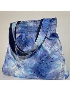 Mks Dámská taška modré ledové květy