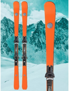 Sjezdové lyže AK Ski ORANGE.POPART + vázání Salomon Z12 GW