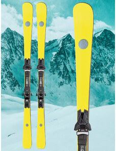 Sjezdové lyže AK Ski YELLOW.POPART + vázání Salomon Z12 GW