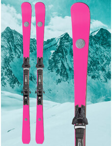 Dámské lyže AK Ski PINK.POPART + vázání Salomon Z12 GW