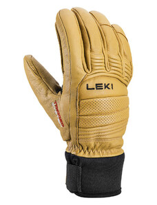 Pánské lyžařské rukavice Leki Copper 3D Pro Tan/Black