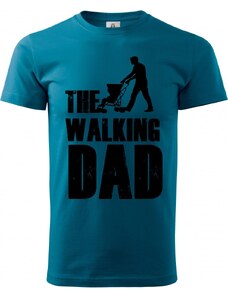 123triko.cz Walking DAD, černý potisk 2 - Pánské tričko Basic - Nejoblíbenější - XS