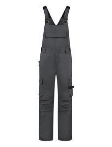 Pracovní kalhoty laclové Tricorp Bib&Brace Twill Cordura - tmavě šedé, 44