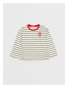 LC Waikiki Crew Neck Long Sleeve Striped Baby Girl T-Shirt