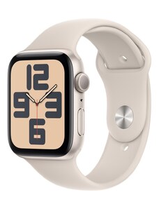 Apple Watch SE GPS 44mm Hvězdně bílý hliník s hvězdně bílým sportovním řemínkem M/L