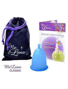 Menstruační kalíšek Me Luna Classic L s kuličkou modrá (MELU007)