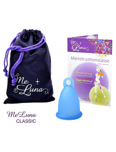 Menstruační kalíšek Me Luna Classic S s očkem modrá (MELU061)