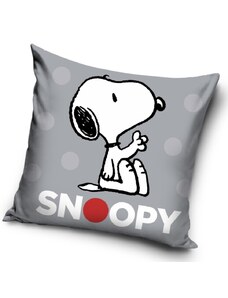 Carbotex Dětský polštářek Snoopy Grey
