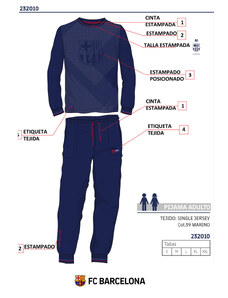FC BARCELONA Pánské pyžamo 232010