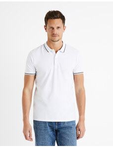 Celio Polo tričko pique Decolrayeb Bílá XL