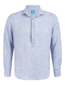 Panareha Men's Linen Popover Shirt MAMANUCA blue