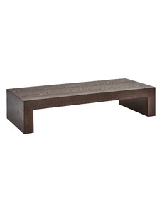 Hoorns Hnědý dřevěný konferenční stolek Honor 120 x 50 cm