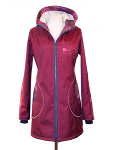 BajaDesign softshellový kabát P, červený, námořnický vel. 46