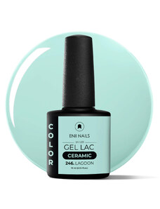 ENII NAILS Gel lak Ceramic 246 Lagoon - gelový lak bez HEMA, 10 ml