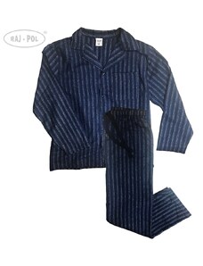 Raj-Pol Man's Pyjamas Flannel Navy Blue