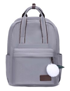 Dámský šedý nylonový batoh