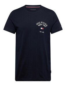 TOMMY HILFIGER Tričko 'Varsity' námořnická modř / červená / bílá