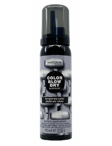 Matrix SoColor Color Blow Dry 70 ml Pěnová smývatelná barva na vlasy Platinum Silver