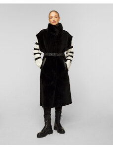 Černá dlouhá oboustranná vesta kožená dámská BOGNER Xenia-L