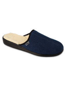 Pantofle papuče pánské zateplené ovčí vlnou Befado Dr. Orto 000M325 modré