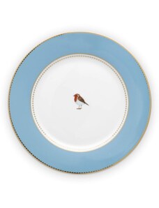 Pip Studio talíř Love Birds modrý, 26,5 cm