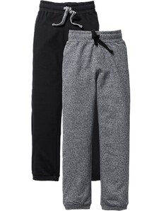 bonprix Sportovní kalhoty pro chlapce (2 ks v balení) Černá