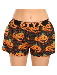 Dámské trenky Styx art sportovní guma Halloween dýně (T1755)