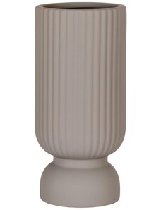 Nordic Living Šedá keramická váza Assyr 25,5 cm
