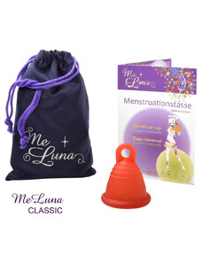 Menstruační kalíšek Me Luna Classic M Shorty s očkem červená (MELU094)