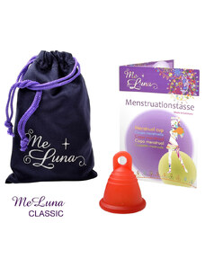 Menstruační kalíšek Me Luna Classic S Shorty s očkem červená (MELU093)
