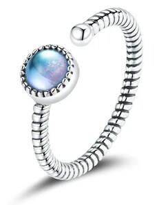 P&J Jewellery Stříbrný prsten Měsíční kámen SRUNI36