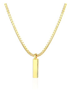 OLIVIE Stříbrný náhrdelník 45+5cm BOX GOLD 8069