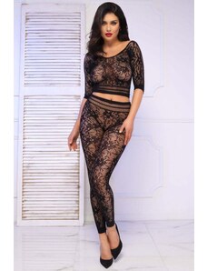 Chilirose Černý set top + legíny CR-4661