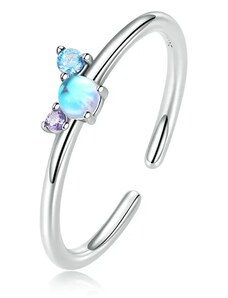 P&J Jewellery Stříbrný prsten Elegantní měsíční kámen SRUNI37