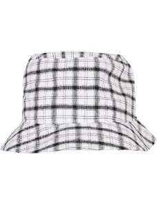 Flexfit Check Bucket Hat bílá/šedá