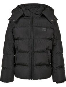 Urban Classics Kids Chlapecká bunda Puffer s kapucí černá