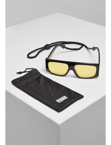 Urban Classics Accessoires Sluneční brýle Raja s páskem černo/žluté