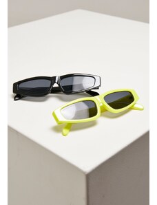 Urban Classics Accessoires Sluneční brýle Lefkada 2-Pack neonyellow/black
