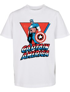 MT Kids Dětské tričko Marvel Captain America bílé