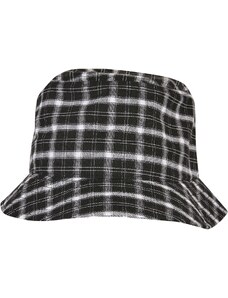 Flexfit Check Bucket Hat černo/šedá