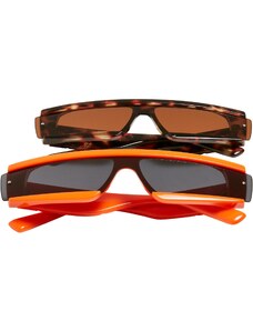 Urban Classics Accessoires Sluneční brýle Alabama 2-Pack oranžové/hnědé
